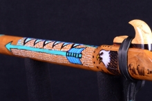 Mulberry Native American Flute, Minor, Mid F#-4, #G22C (0)
